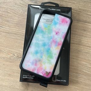 Wildflower 11 Pro Max case, rainbow tie-dye🌈